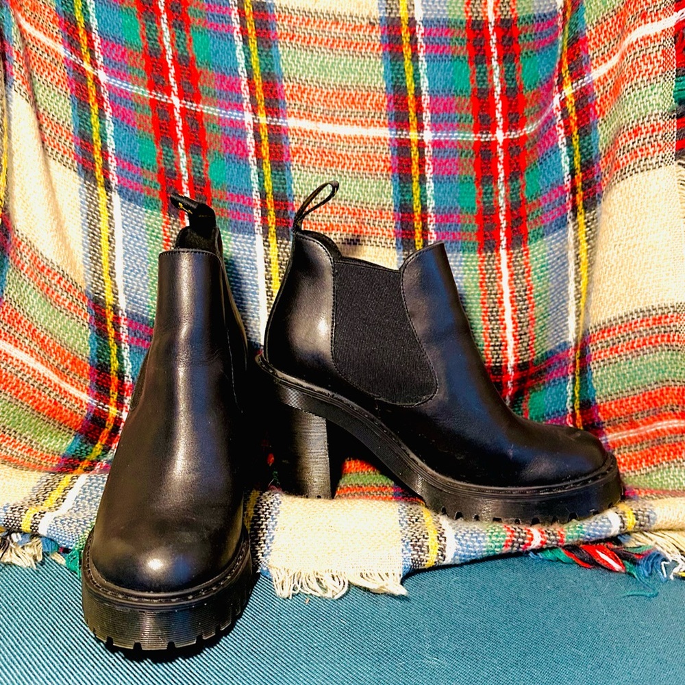 Dr. Martens Sleek Black Ankle Booties